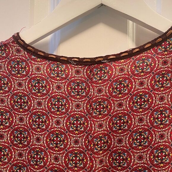 Umgee Maroon pattern dress size Small - Picture 4 of 7